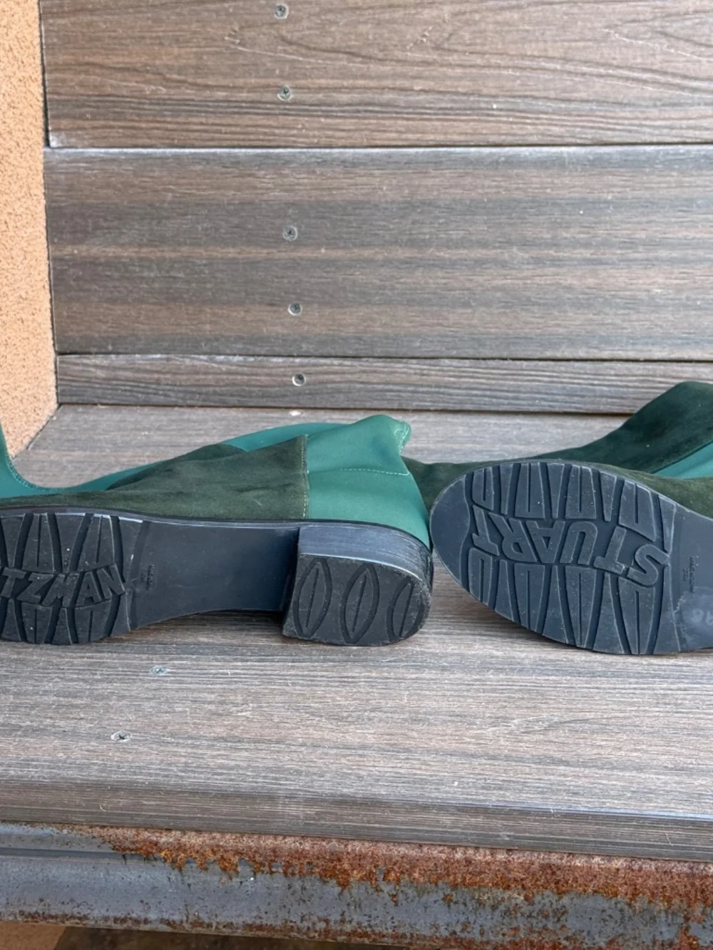 Stuart Weitzman Forrest Green 5050 suede boot size 7.5